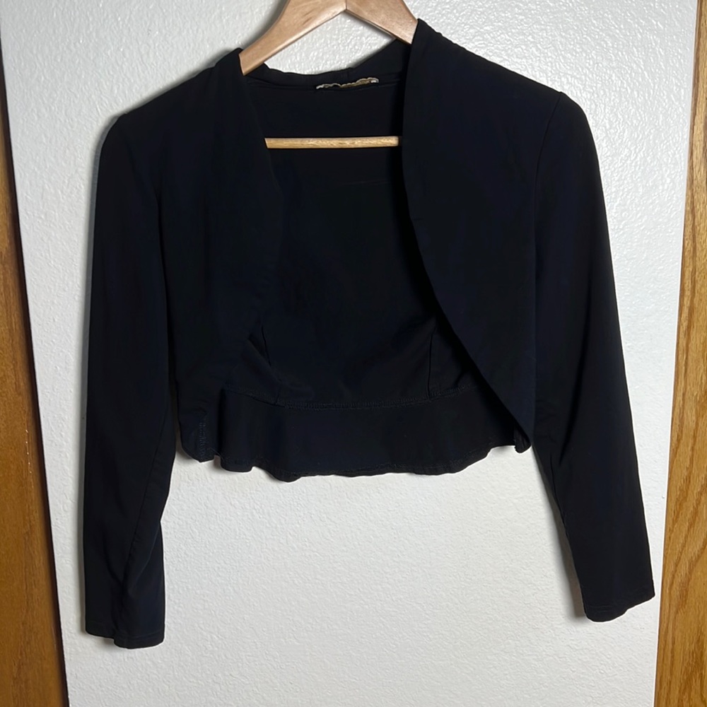 Black short cover-up